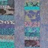 Blue Strip quilt detail
